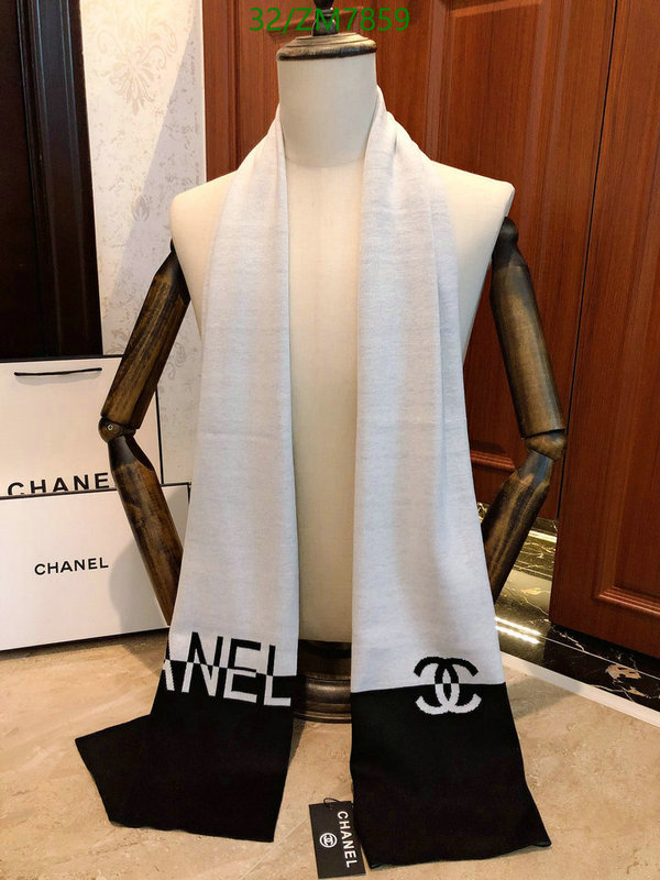 Scarf-Chanel, Code: ZM7859,$: 32USD