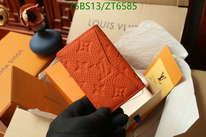 LV Bags-(Mirror)-Wallet-,Code: ZT6585,$: 75USD