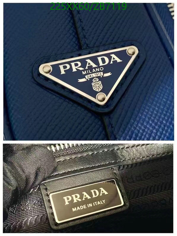 Prada Bag-(Mirror)-Diagonal-,Code: ZB7119,$: 225USD