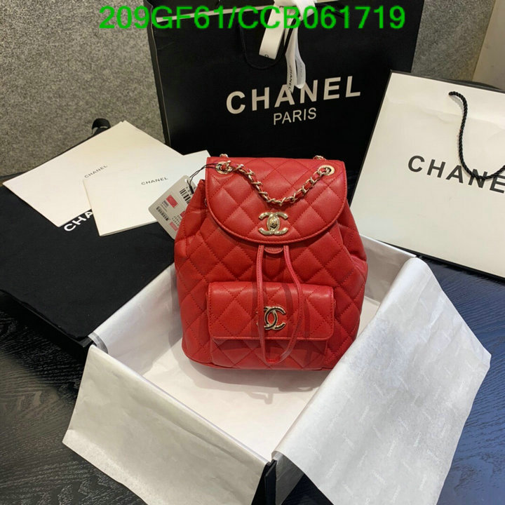 Chanel Bags -(Mirror)-Backpack-,Code: CCB061719,$: 209USD