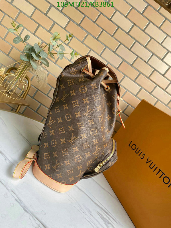 LV Bags-(4A)-Backpack-,Code: KB3861,$: 109USD