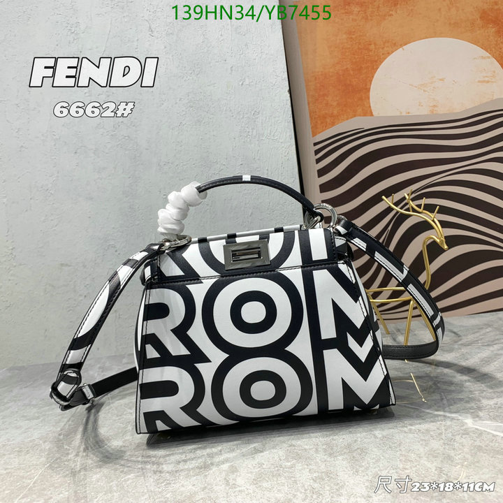 Fendi Bag-(4A)-Peekaboo,Code: YB7455,$: 139USD