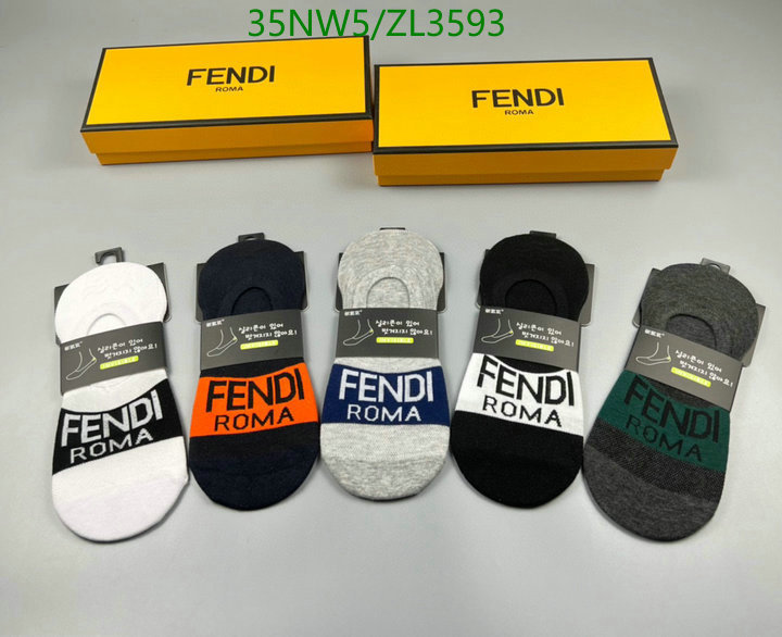 Sock-Fendi, Code: ZL3593,$: 35USD