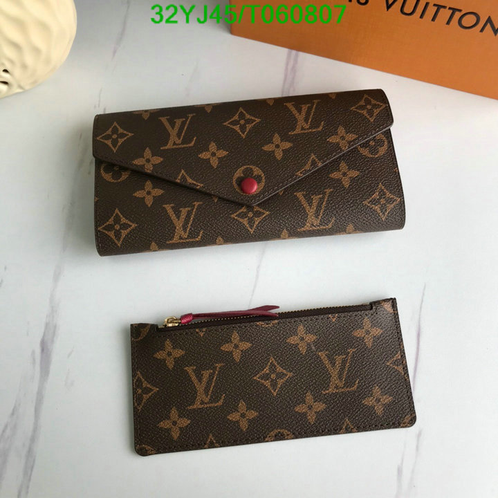 LV Bags-(4A)-Wallet-,Code: T060807,$: 32USD