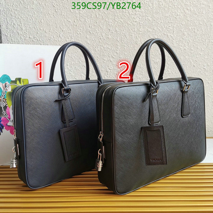 Prada Bag-(Mirror)-Handbag-,Code: YB2764,$: 359USD