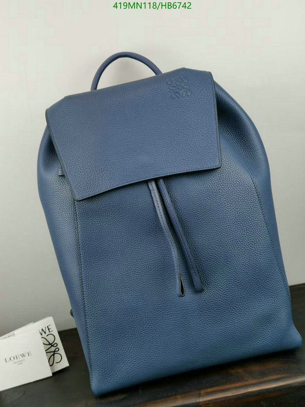 Loewe Bag-(Mirror)-Backpack-,Code: HB6742,$: 419USD