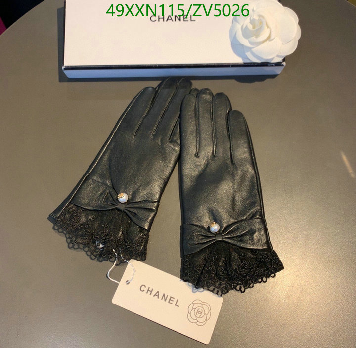Gloves-Chanel, Code: ZV5026,$: 49USD