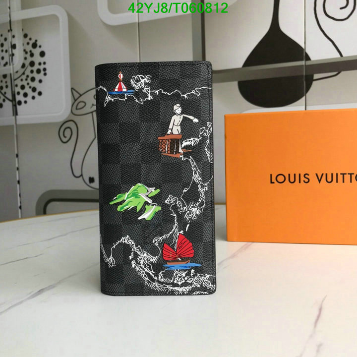 LV Bags-(4A)-Wallet-,Code: T060812,$: 42USD