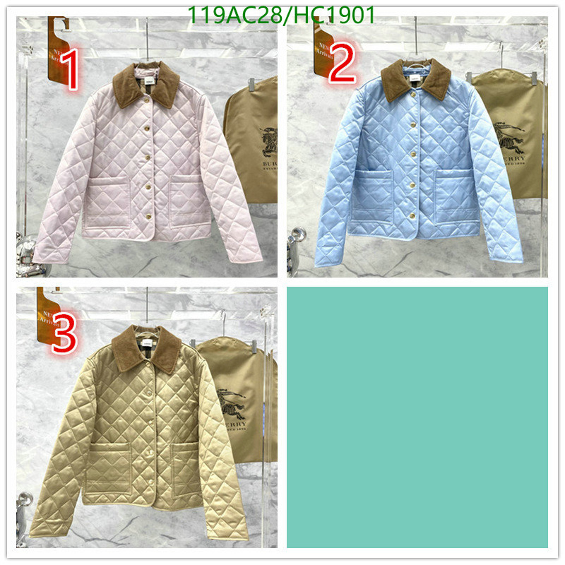 Down jacket Women-Burberry, Code: HC1901,$: 119USD