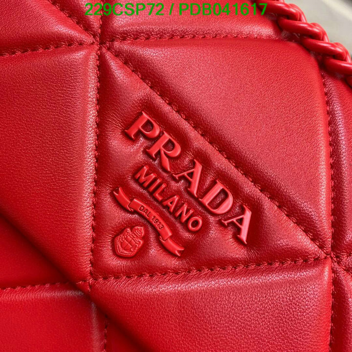 Prada Bag-(Mirror)-Diagonal-,Code: PDB041617,$: 229USD