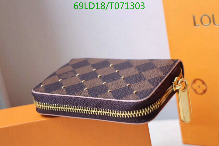 LV Bags-(Mirror)-Wallet-,Code: T071303,$: 69USD