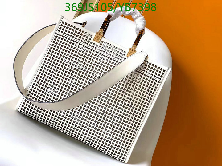 Fendi Bag-(Mirror)-Handbag-,Code: YB7398,$: 369USD