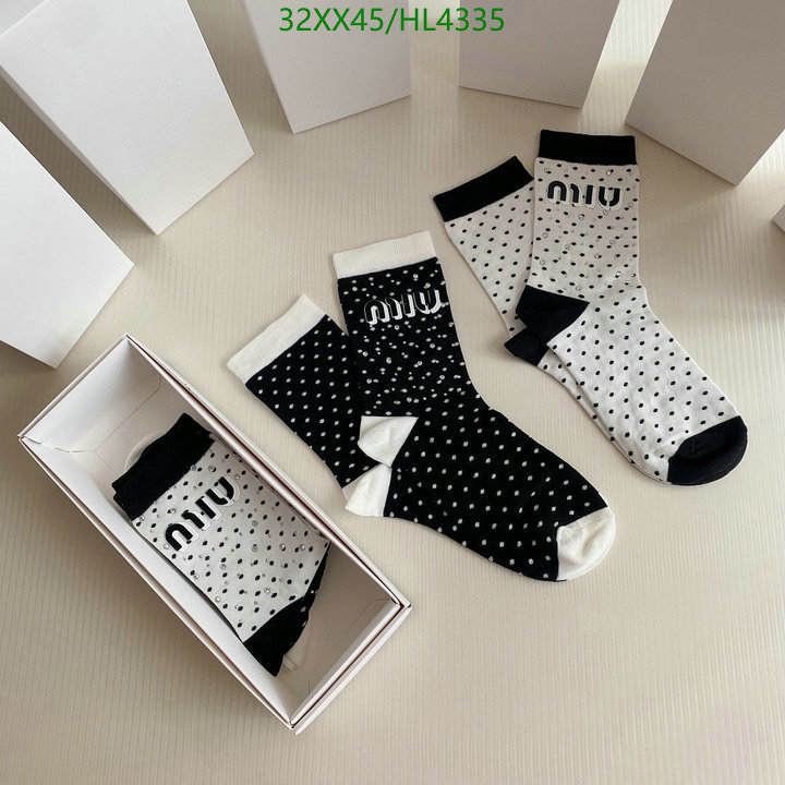 Sock-Miu Miu, Code: HL4335,$: 32USD