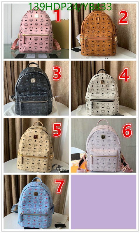 MCM Bag-(Mirror)-Backpack-,Code: YB433,