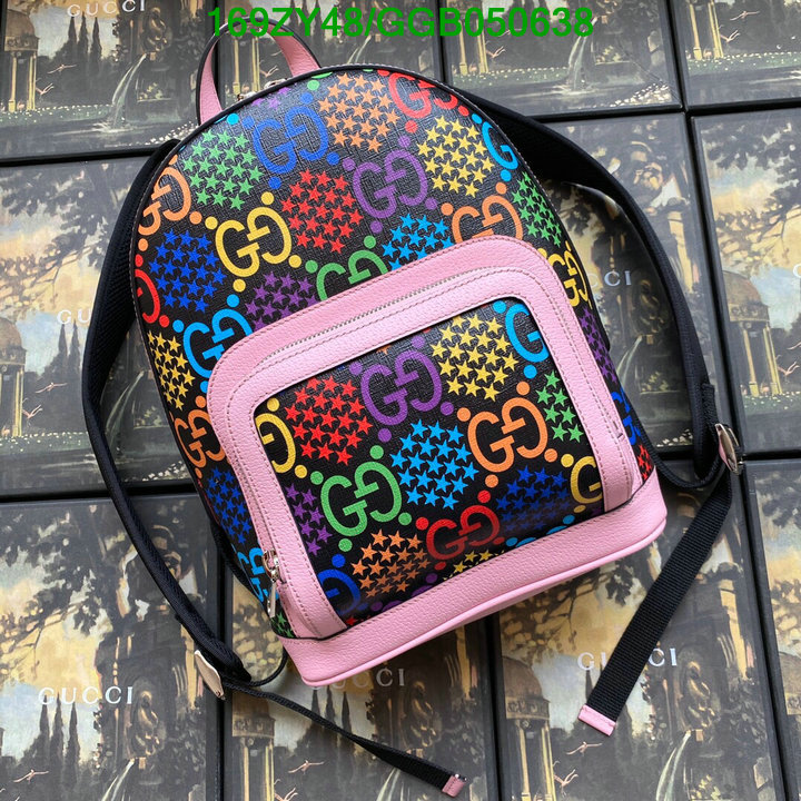 Gucci Bag-(Mirror)-Backpack-,Code: GGB050638,$: 169USD