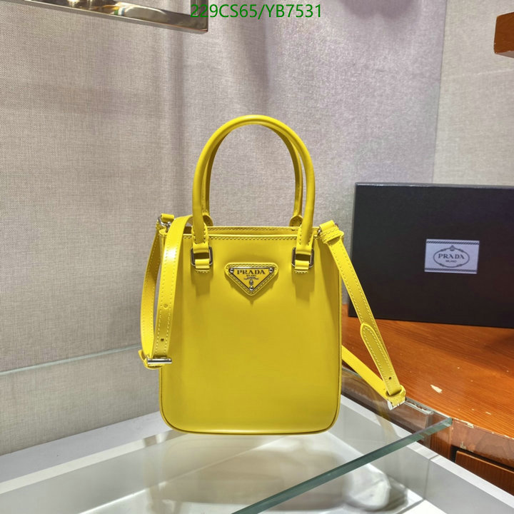 Prada Bag-(Mirror)-Diagonal-,Code: YB7531,$: 229USD