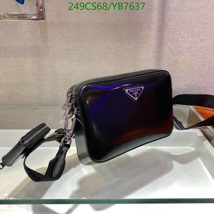 Prada Bag-(Mirror)-Diagonal-,Code: YB7637,$: 249USD