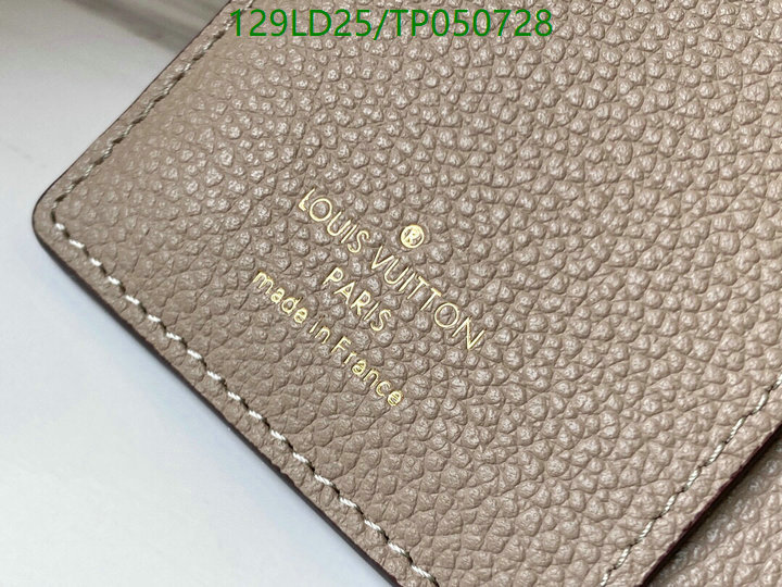 LV Bags-(Mirror)-Wallet-,Code: TP050728,$: 129USD