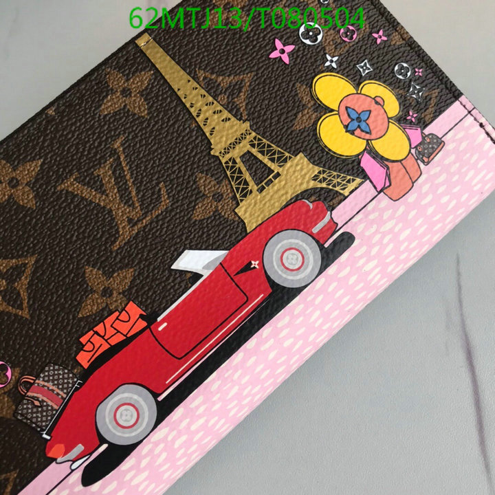 LV Bags-(4A)-Wallet-,Code: T080504,$: 62USD