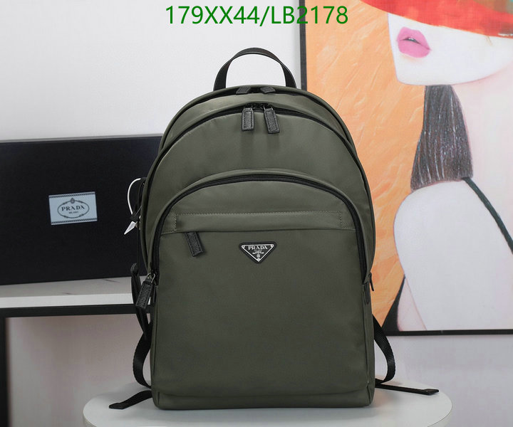 Prada Bag-(Mirror)-Backpack-,Code: LB2178,$: 179USD