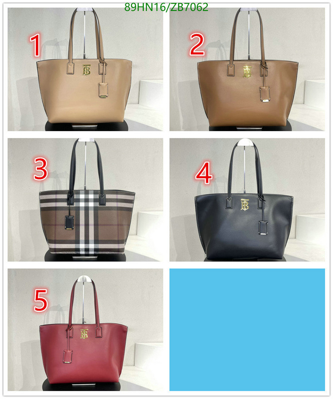 Burberry Bag-(4A)-Handbag-,Code: ZB7062,$: 89USD