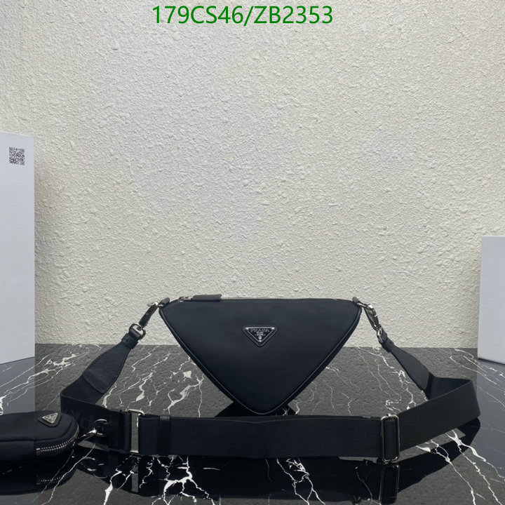 Prada Bag-(Mirror)-Triangle,Code: ZB2353,$: 179USD