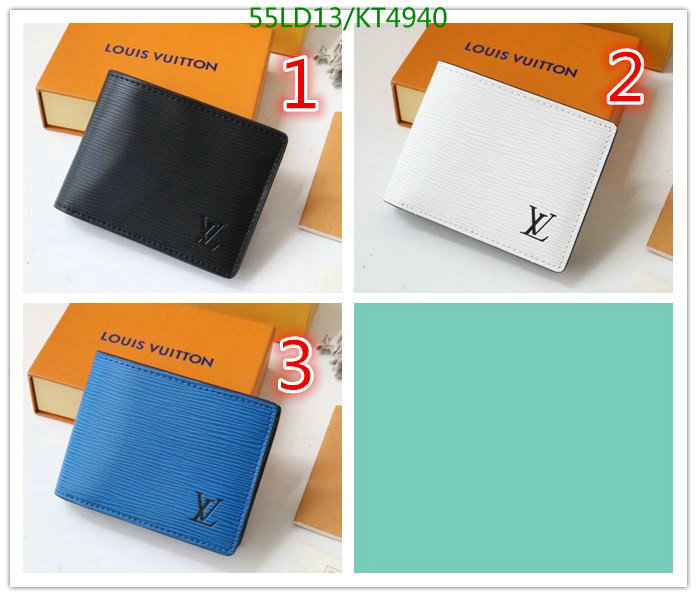 LV Bags-(Mirror)-Wallet-,Code: KT4940,$: 55USD