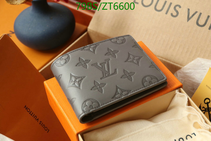 LV Bags-(Mirror)-Wallet-,Code: ZT6600,$: 79USD