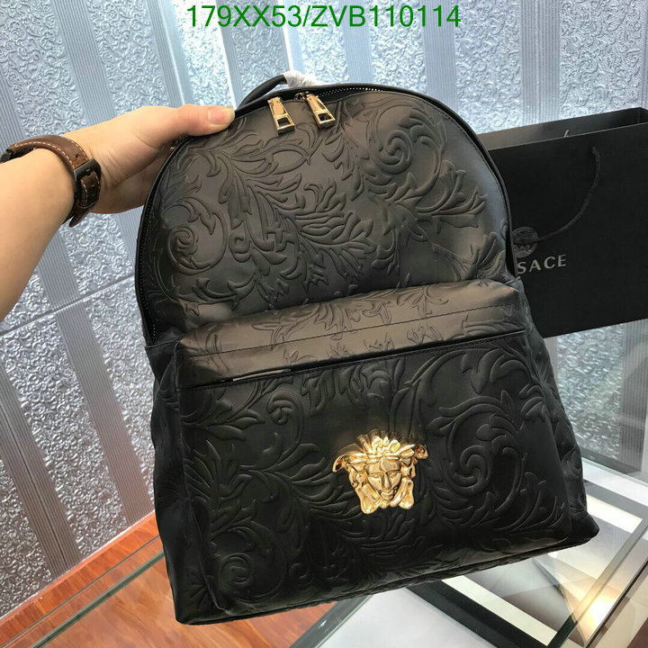 Versace Bag-(Mirror)-Backpack-,Code: ZVB110114,$:179USD