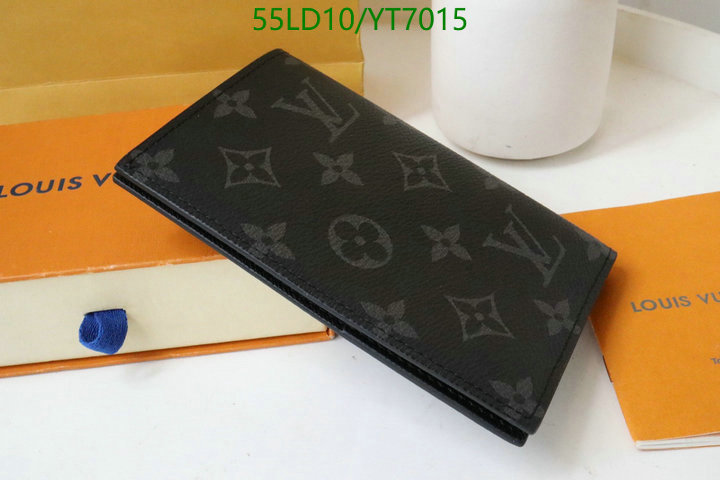 LV Bags-(Mirror)-Wallet-,Code: YT7015,$: 55USD