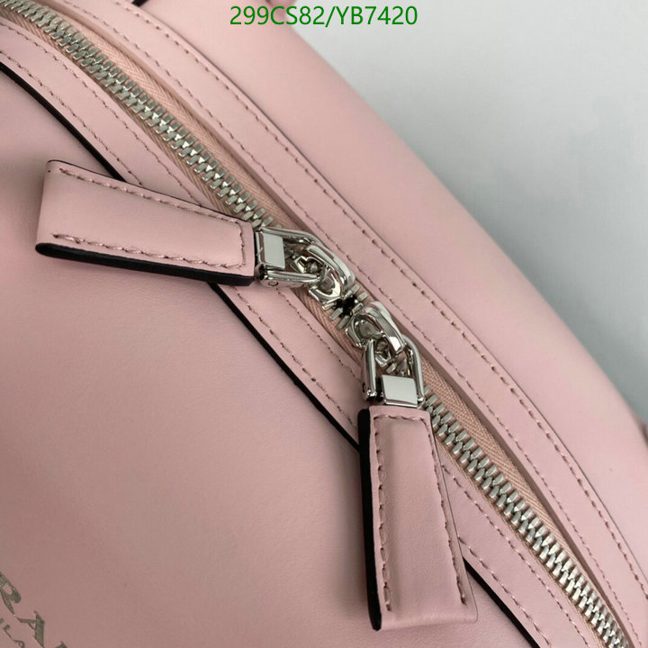 Prada Bag-(Mirror)-Handbag-,Code: YB7420,$: 299USD