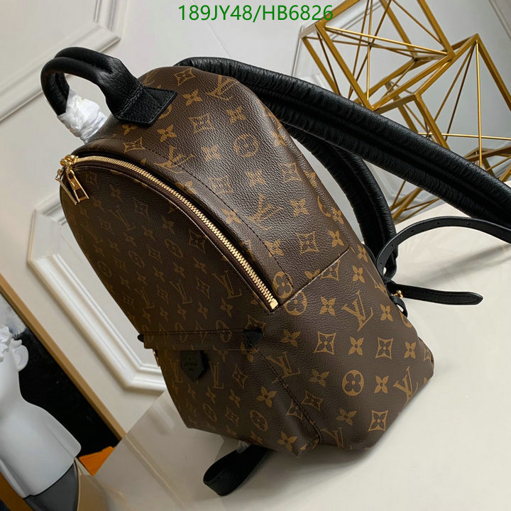 LV Bags-(Mirror)-Backpack-,Code: HB6826,$: 189USD