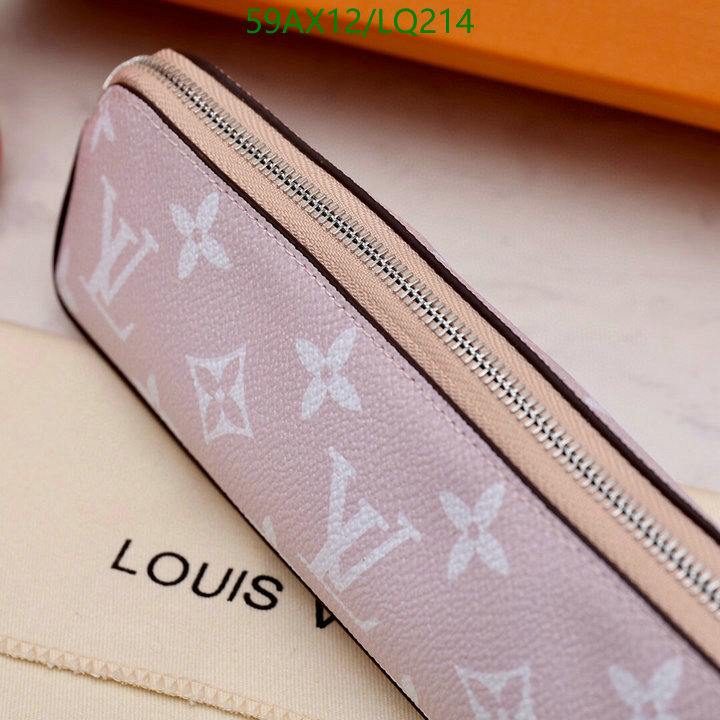 LV Bags-(4A)-Wallet-,Code: LQ214,$: 59USD