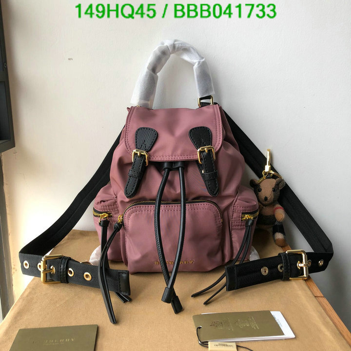 Burberry Bag-(Mirror)-Backpack-,Code: BBB041733,$: 149USD