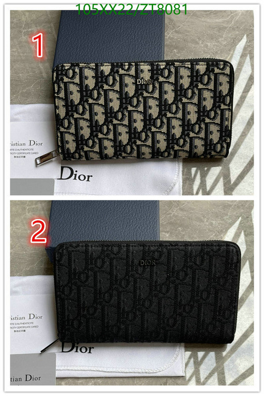 Dior Bags -(Mirror)-Wallet-,Code: ZT8081,$: 105USD