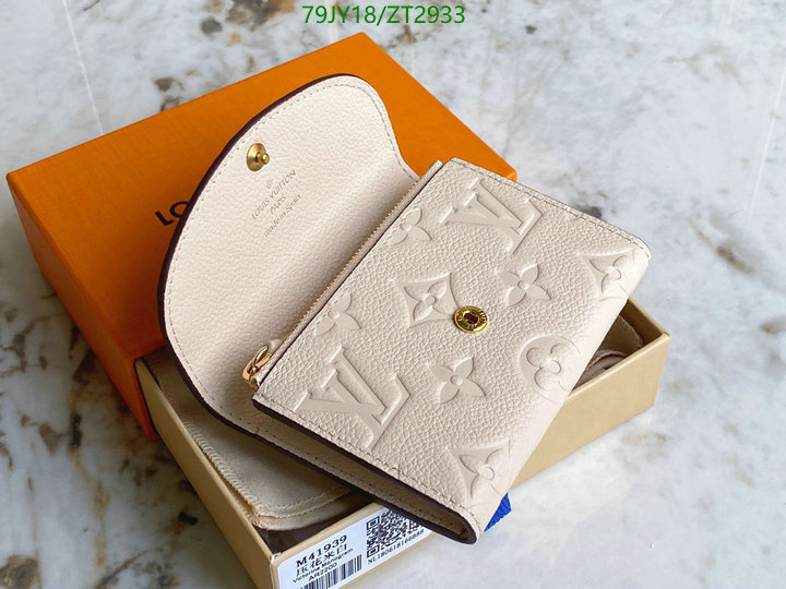 LV Bags-(Mirror)-Wallet-,Code: ZT2933,$: 79USD