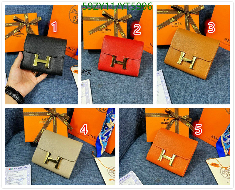 Hermes Bag-(4A)-Wallet-,Code: YT5996,$: 59USD