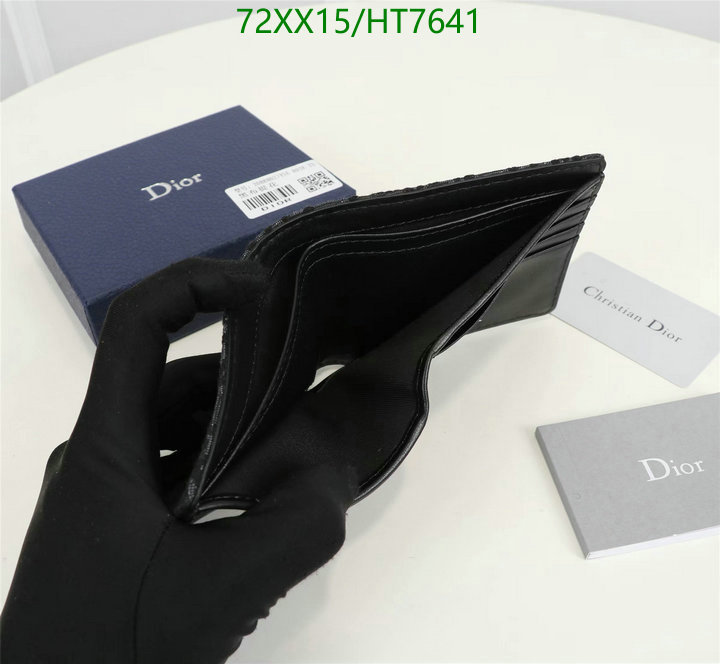 Dior Bags -(Mirror)-Wallet-,Code: HT7641,$: 72USD