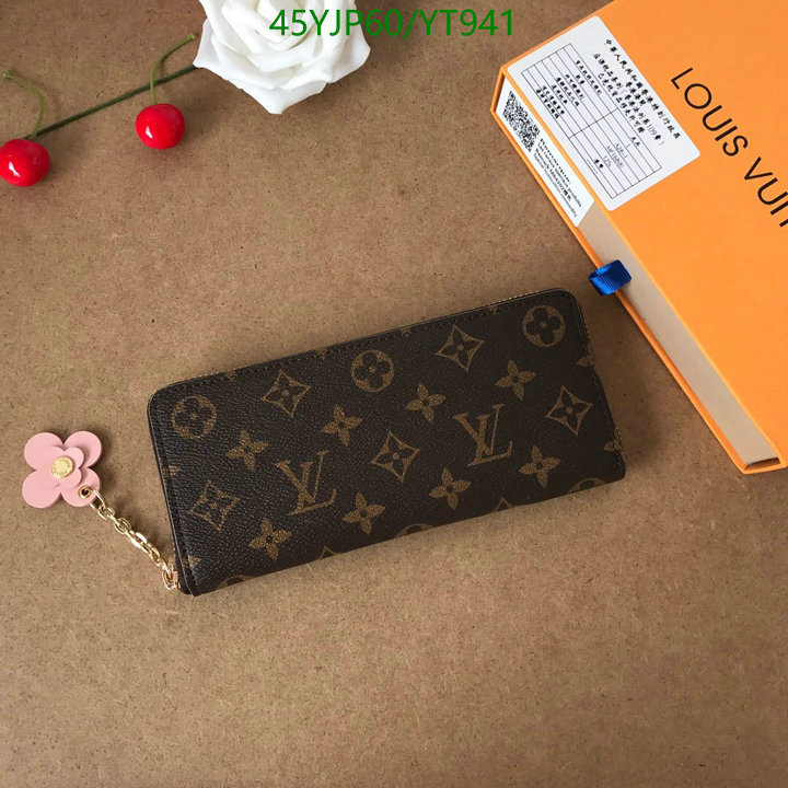 LV Bags-(Mirror)-Wallet-,Code: YT941,$: 45USD