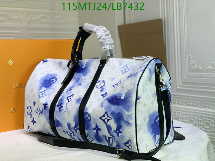 LV Bags-(4A)-Keepall BandouliRe 45-50-,Code: LB7432,$: 115USD