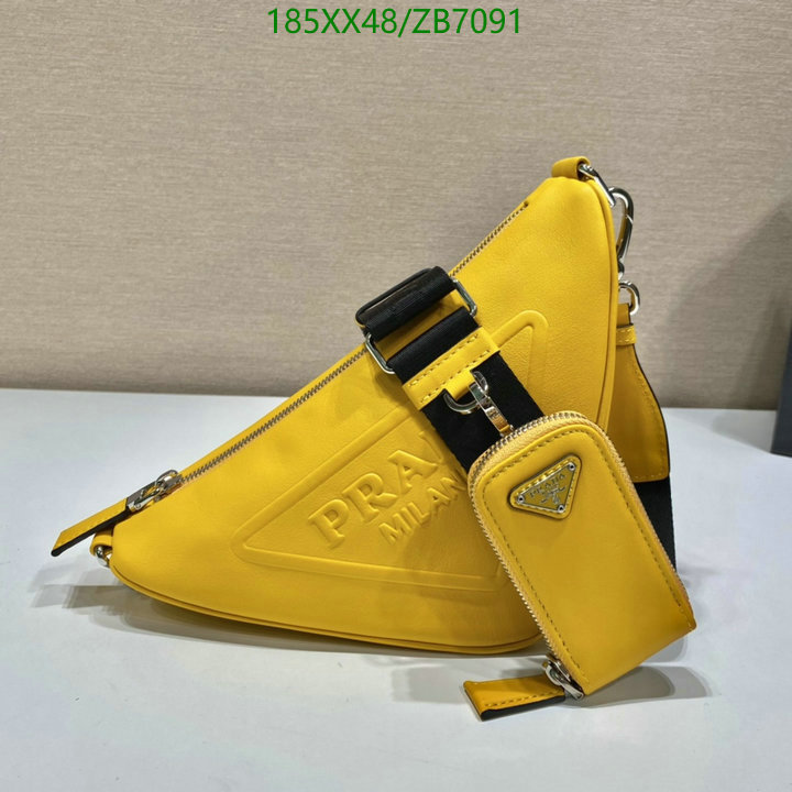 Prada Bag-(Mirror)-Triangle,Code: ZB7091,$: 185USD