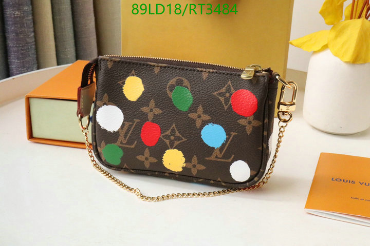 LV Bags-(Mirror)-Wallet-,Code: RT3484,$: 89USD