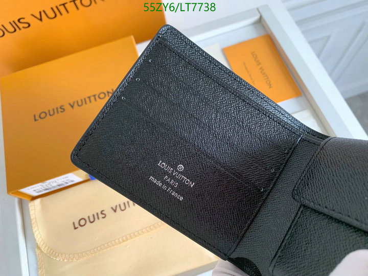 LV Bags-(4A)-Wallet-,Code: LT7738,$: 55USD