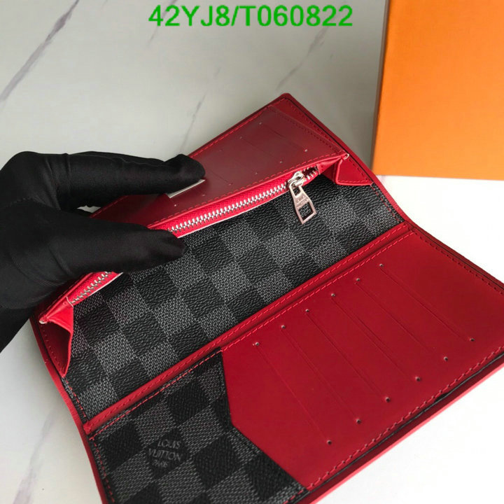 LV Bags-(4A)-Wallet-,Code: T060822,$: 42USD