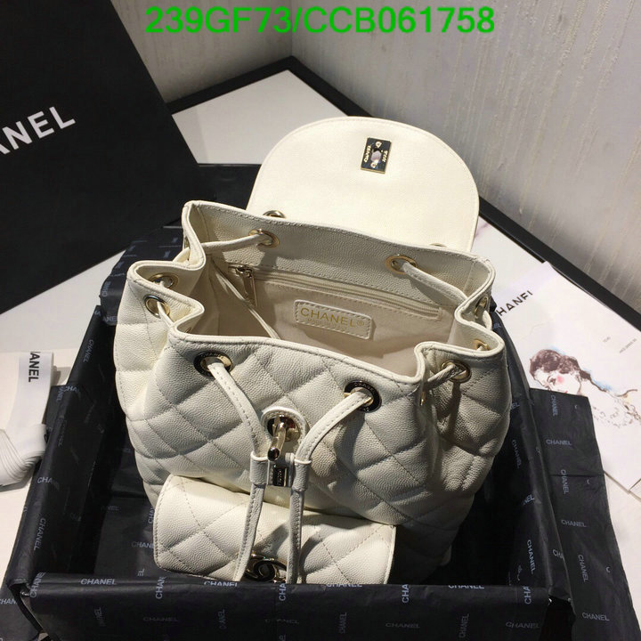 Chanel Bags -(Mirror)-Backpack-,Code: CCB061758,$: 239USD