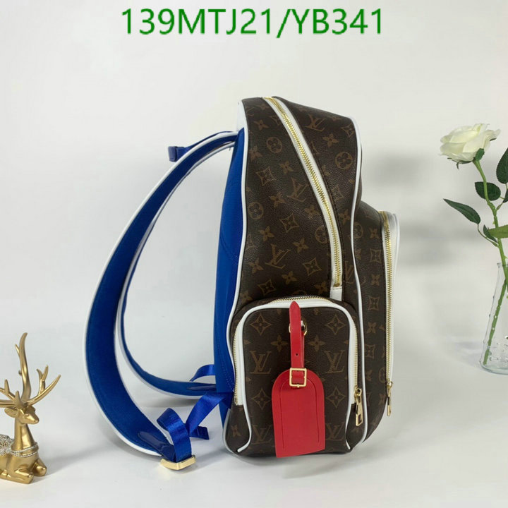 LV Bags-(4A)-Backpack-,Code: YB341,$: 139USD