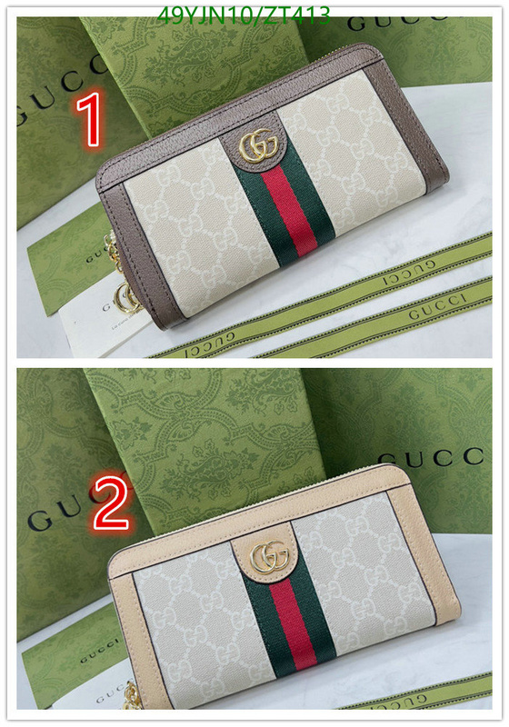 Gucci Bag-(4A)-Wallet-,Code: ZT413,$: 49USD