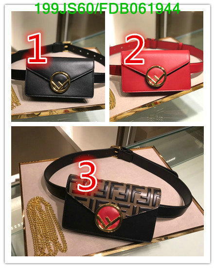 Fendi Bag-(Mirror)-Diagonal-,Code: FDB061944,$: 199USD