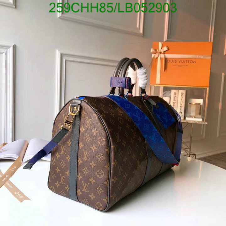 LV Bags-(Mirror)-Keepall BandouliRe 45-50-,Code: LB052903,