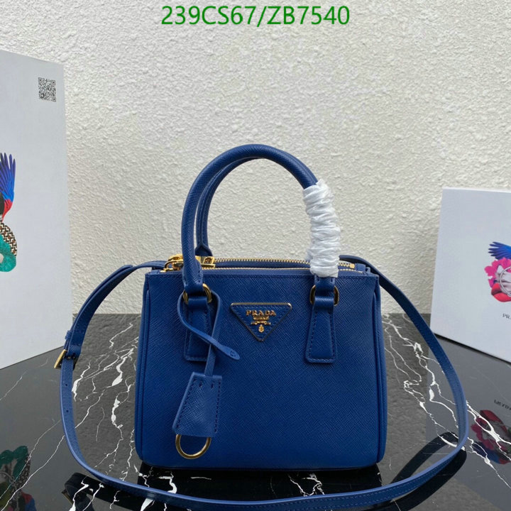 Prada Bag-(Mirror)-Handbag-,Code: ZB7540,$: 239USD